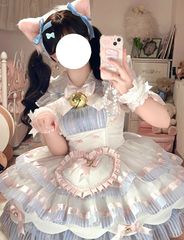 ブラウンダスト2 モルフェア バニー コスプレ衣装 ウィッグ 一式