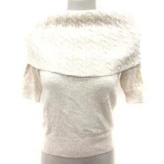 クローラ crolla ニット セーター 半袖 ライトベージュ /RT