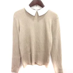 テチチ Te chichi ニット カットソー 長袖 F ベージュ /RT