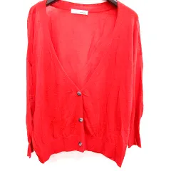 シューラルー SHOO・LA・RUE カーディガン ニット 長袖 F 赤 レッド /RT