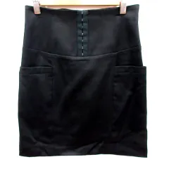 ブラック バイ マウジー BLACK by moussy スカート タイト ミニ 2 黒 ブラック /RT