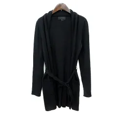 アンタイトル UNTITLED カーディガン ニット ロング ウール 2 M 黒 ブラック /MN