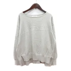 オペークドットクリップ OPAQUE.CLIP カットソー クルーネック 長袖 38 M 白 オフホワイト /MN