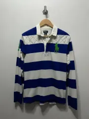 ポロラルフローレン ストライプ ラグビーシャツ 長袖 XL 18t