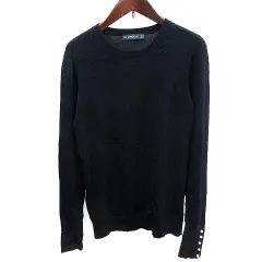 ザラ ZARA KNIT ニット セーター クルーネック 長袖 M 紺 ネイビー /AU