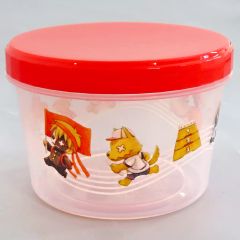 レトルトオンラインくじ レトロト D賞 フードコンテナ 青 雨の日