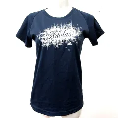 アディダス adidas CLIMA LITE カットソー Uネック 半袖 L 紺 ネイビー /RT