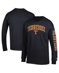 チャンピオン メンズ トップス Tシャツ ロゴ Champion Mens Black Tennessee Volunteers Arch Over Logo 2Hit Long Sleeve TShirt Black ブラック