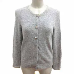 エニィスィス エニシス anySiS カーディガン ニット 長袖 アンゴラ混 2 M グレー /YK