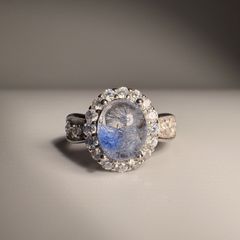 ⭐︎【天然】ブルールチル デュモルチエライト リング s925 - メルカリ
