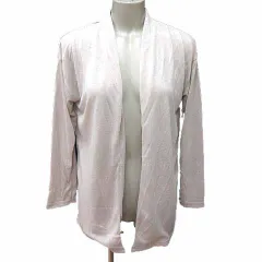 ナチュラルビューティーベーシック NATURAL BEAUTY BASIC カーディガン ニット 前開き 長袖 M ライトベージュ /YK