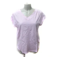 ベイフロー BAYFLOW Tシャツ カットソー Vネック 半袖 2 M ピンク /YI