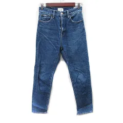 アングリッド UNGRID パンツ デニム ジーンズ ダメージ加工 24 紺 ネイビー /YI