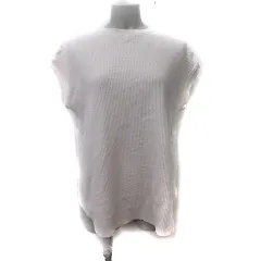 アルマデザイン Alma Design カットソー フレンチスリーブ ワッフル地 M ベージュ /YI