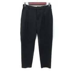 グローバルワーク GLOBAL WORK スラックスパンツ S 黒 ブラック /YI