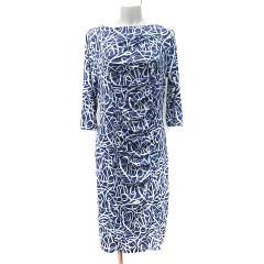 シーエヌシーエヌ CnCn ワンピース ひざ丈 七分袖 総柄 40 L マルチカラー /YI