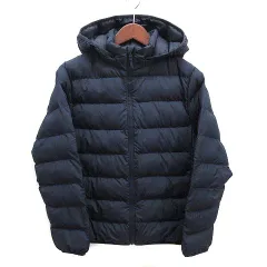 ユニクロ UNIQLO パフテック ウォッシャブル パーカ 中綿 ジップアップ ジャケット ネイビー 紺 160 471184