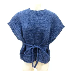 ニコアンド Niko and.. ニット セーター フレンチスリーブ 3 M 紺 ネイビー /MN