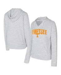コンセプツ スポーツ メンズ アウター パーカー・スウェット Vネック パイル Tシャツ Conceptsport Mens WhiteGray Tennessee Volunteers French Terry Striped VNeck Pullover