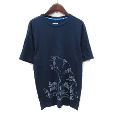 アディダス adidas Tシャツ カットソー 半袖 XS 紺 ネイビー /YI