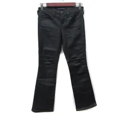 バックナンバー BACK NUMBER ブラックレーベル BLACK LABEL バギーパンツ 25 黒 ブラック /YI