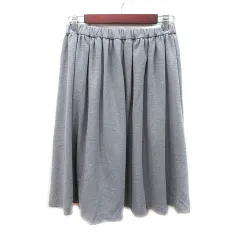 アーバンリサーチ ドアーズ URBAN RESEARCH DOORS フレアスカート ミモレ ロング ONE グレー /MS