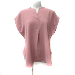 オペークドットクリップ OPAQUE.CLIP ブラウス プルオーバー 半袖 36 S ピンク /YI