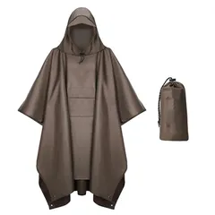 耐久性 アウトドア 防水 雨具 防?自転車 レディース カッパ バイク メンズ アウトドア レインコート 通学 レインウェア 通勤 ハイキング レインポンチョ 多機能 ポンチョ 収納袋付 [Formemory] 7種色