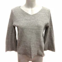 ビーミングバイビームス B:MING LIFE STORE by BEAMS カットソー Vネック 七分袖 グレージュ /YK