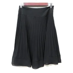 プロポーション ボディドレッシング PROPORTION BODY DRESSING プリーツスカート ひざ丈 1 S 黒 ブラック /YI