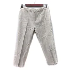マカフィー MACPHEE トゥモローランド スラックスパンツ クロップド 38 M ベージュ /YI