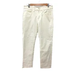 グローバルワーク GLOBAL WORK テーパードパンツ S 白 アイボリー /MN