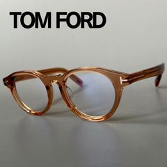 トムフォード メガネ アジアンフィット クリア オレンジ 透明 ゴールド