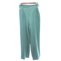 ドレスキップ DRESKIP パンツ スラックス イージー M 緑 グリーン /AU