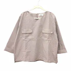 テチチ Te chichi ブラウス Vネック 七分袖 F ベージュ /YK