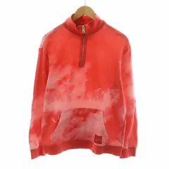 ポールスミス PAUL SMITH Sky プリント ジップアップ カットソー スウェット トレーナー ハーフジップ XL レッド 123512 349X /NQ ■MU