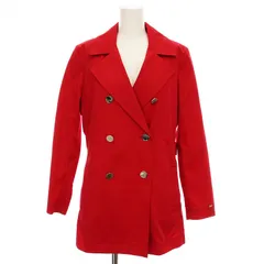 トミーヒルフィガー TOMMY HILFIGER トレンチコート ハーフ ライナー付き アウター M 赤 WW０WW19277-692 /YM ■MU