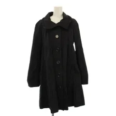 バーバリーブルーレーベル BURBERRY BLUE LABEL トレンチコート ロング 裏地チェック柄 38 黒 /BM ■MU