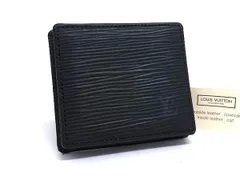 ■新品同様■ LOUIS VUITTON ヴィトン M63692 エピ ポルト モネ ボワット コインケース コインパース 小銭入れ ブラック系 FR8873