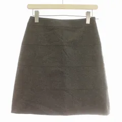 アナイ ANAYI スカート ひざ丈 台形スカート 36 S グレー /☆G