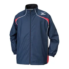 新品 [ミズノ(Mizuno)]バスケットウエア ウインドブレーカーシャツ ミニバス 男女兼用 W2JE6501 ネイビー×レッド×ホワイト 日本 2XL (日本サイズ2L相当)