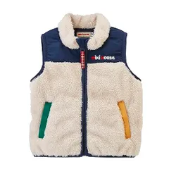 新品 [ミキハウス] ベスト ボア フリース 防寒 ロゴ 無地 シンプル 男の子 女の子 ベビー キッズ 子供服 通園 通学 10-5708-490 110cm アイボリー