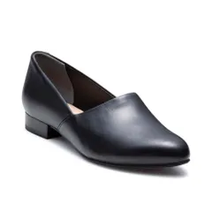 新品 [リーガル] フラットシューズ 革靴 甲深フラットシューズ F38R レディース ブラック 24.5cm