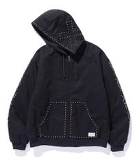 パンクドランカーズ 驚愕意匠 デニムジャケット ネイビー L パーカー 