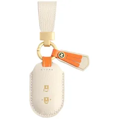 【新品】 [smasol] YKK適合 新型 リモコンキー 高級 本革 キーケース ポケットキーカバー YKK適合 キーカバー YKKAP適合 玄関ドア スマートキーケース 本革キーケース スマートコントロールキー (リモコンキーレディース/ベージュ) 0