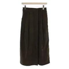 アツロウタヤマ ATSURO TAYAMA ラップスカート ロング コーデュロイ EUR 36 USA 4 カーキ /BM