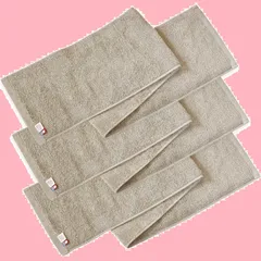 日本製 綿100％ 20×110cm スポーツタオル (グレージュ) with 3枚セット マフラータオル 認定 今治タオル ブルーム