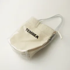 美品 テンベア TEMBEA BAGUETTE TOTE MINI バゲットトートミニ＼クリア PVC トートバッグ キャンバス 巾着 ロゴ【2400014761474】