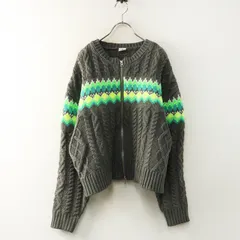美品 2024AW ニコアンド niko and… ネオンノルディックZIPカーディガン F∥グレー セーター 羽織り ジャケット【2400014773330】