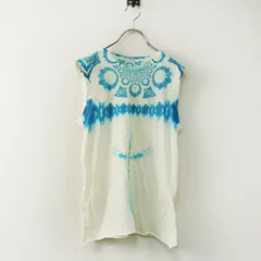 Vintage zucca MADEN VOYAGE ズッカ タイダイ染め ニットタンクトップ M キナリ×ブルー┃トップス カットソー【2400014853520】のサムネイル